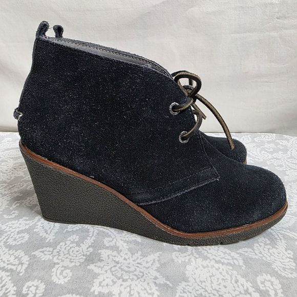 Sperry Top Sider Womens Black Wedges Size 7 - Picture 6 of 9